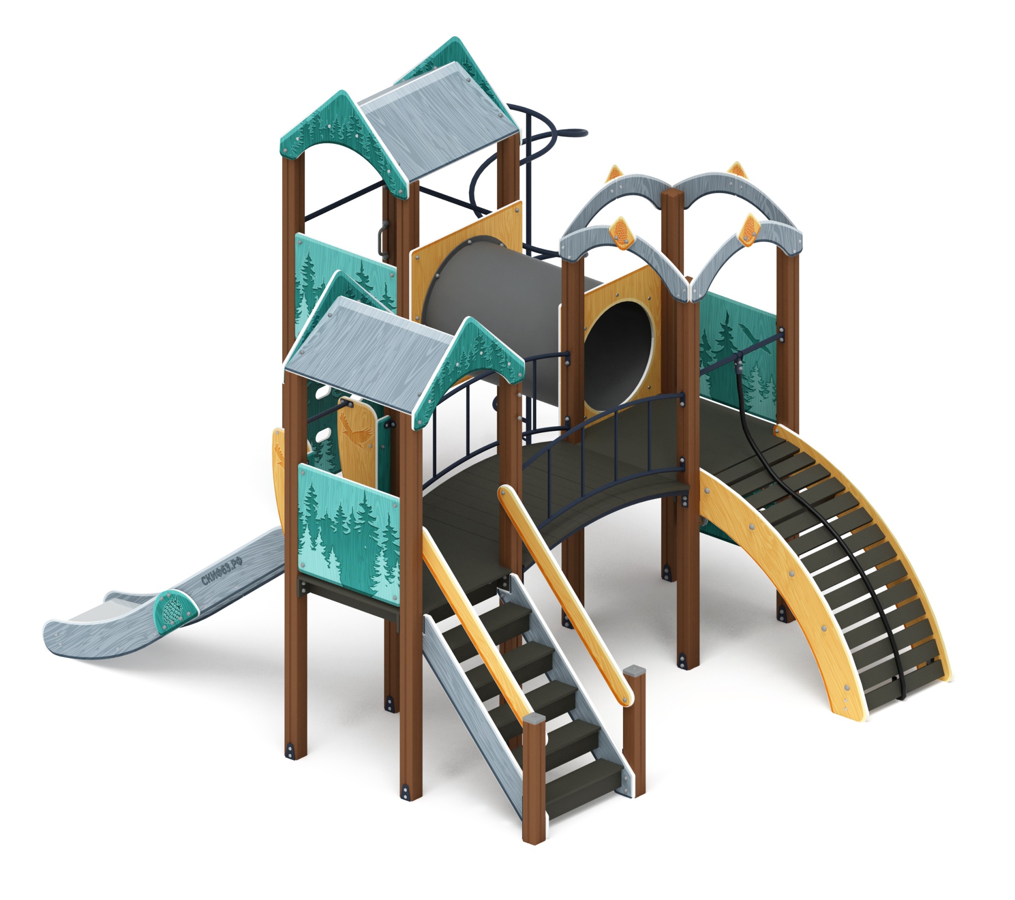 Городок (Тайга) - ДИК 2.01.3.03-23 - Игровой комплекс H=1200