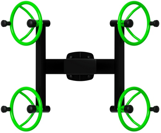 Рули (положение стоя) зеленый - Уличный тренажер - СТ 101-12