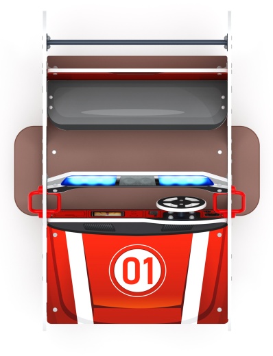 Джип МЧС - Качалка на пружине двухместная машинка - ИО 23.03.05-12