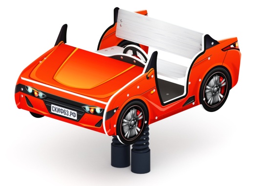 Кабриолет - Качалка на пружине двухместная машинка - ИО 23.03.02-01