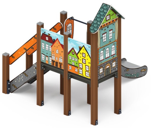 Горка с домиком - ИО 41.01.05-01 - (Город) H=900