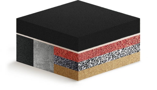 Покрытие из резиновой крошки Basic Kids черное