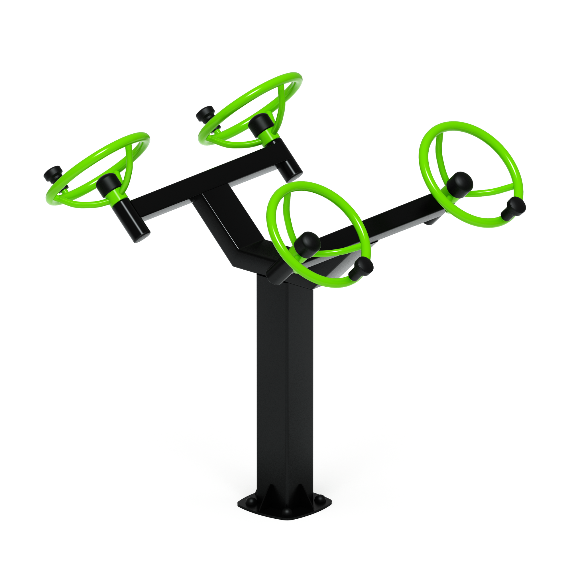 Рули (положение сидя) зеленый - Уличный тренажер - СТ 102-12