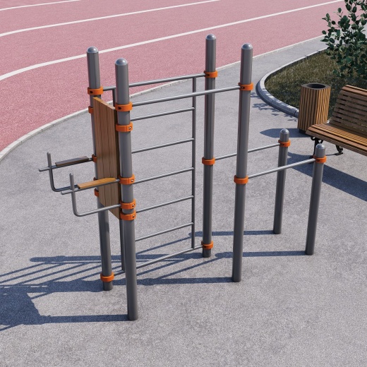 Турник, брусья, вертикальный пресс, шведская стенка СВС-68