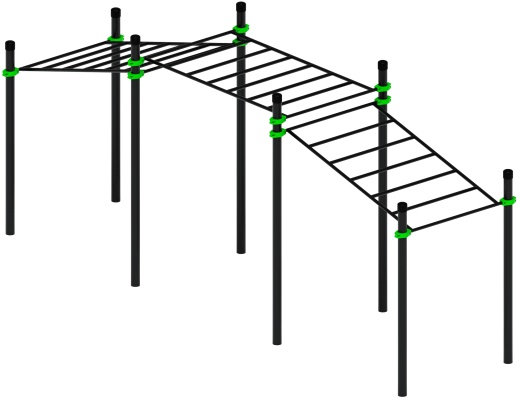 Воркаут ЛОВ 108 зеленый ВТ 102.22-02