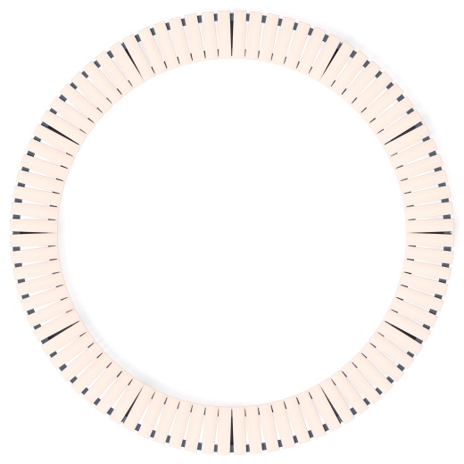 Модульная скамья радиальная (беленый дуб) МФ 42.01.26-01
