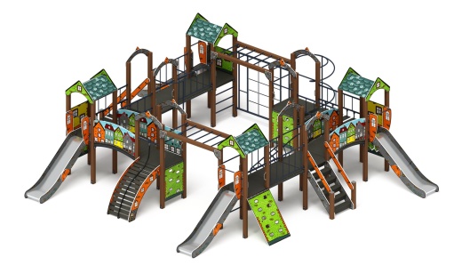 Остров детства (Город) - ДИК 2.01.8.01-01 - Игровой комплекс H=1200