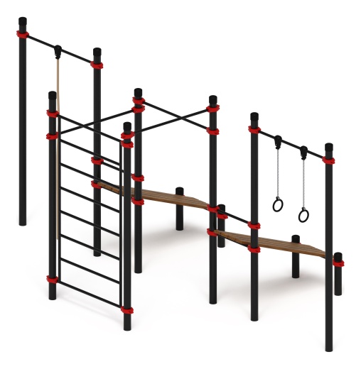 Воркаут 108 красный ВТ 12.18-01