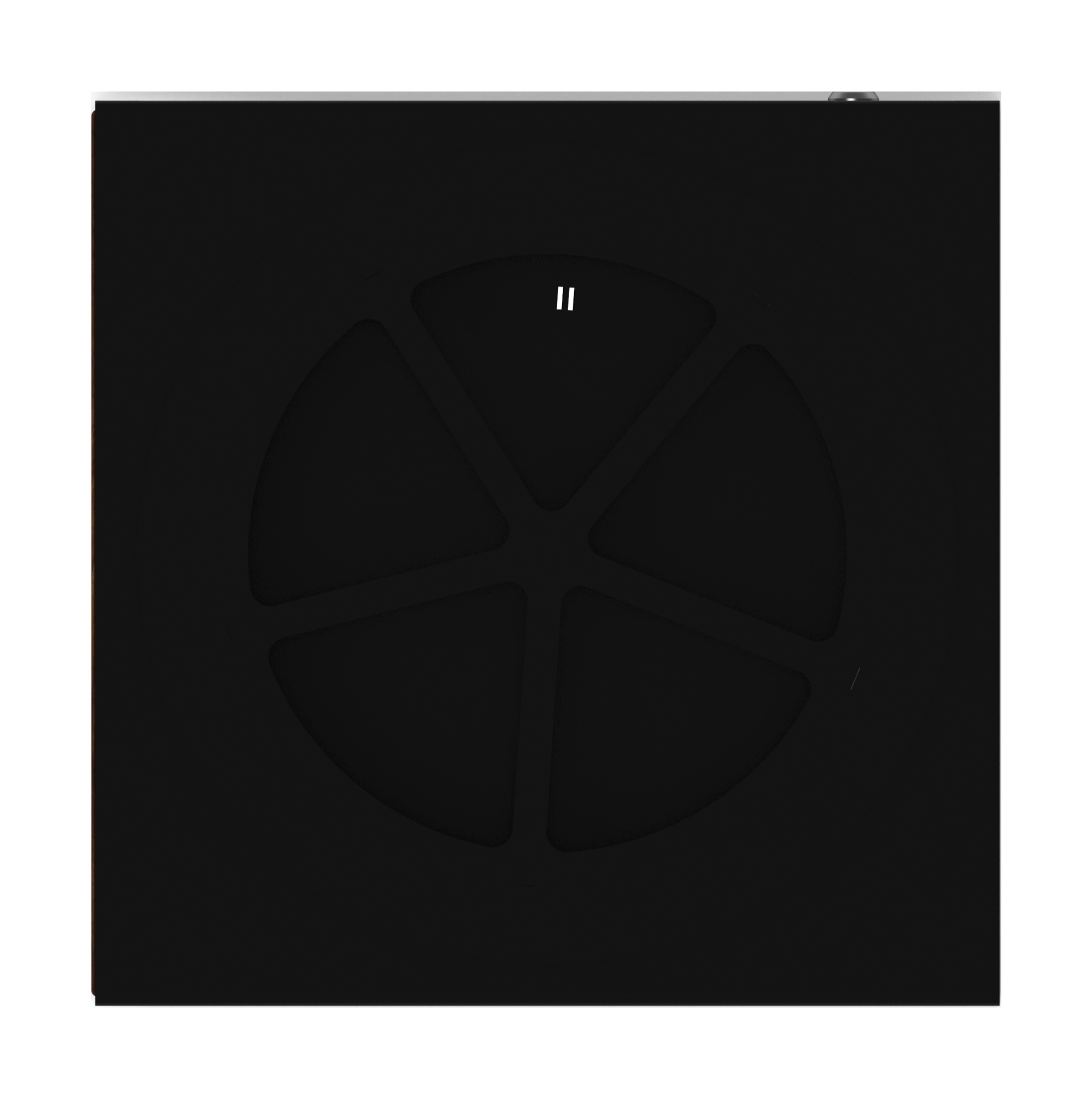 Урна парковая с пепельницей (черная) - МФ 50.02.02-01  (под анкера)