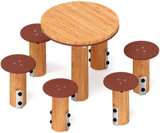 Столик взрослый (лиственница) МФ 32.01.05-Л