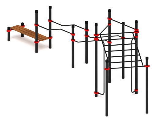 Воркаут ЛОВ 89 красный ВТ 101.21-01