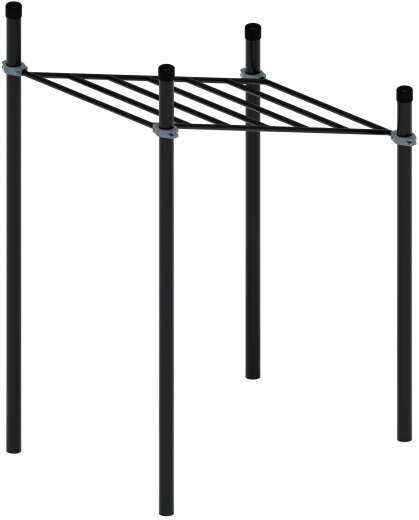 Воркаут ЛОВ 108 серый ВТ 102.07-03