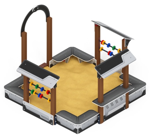 Песочный дворик Теремок (Техно) - ИО 6.01.04-04