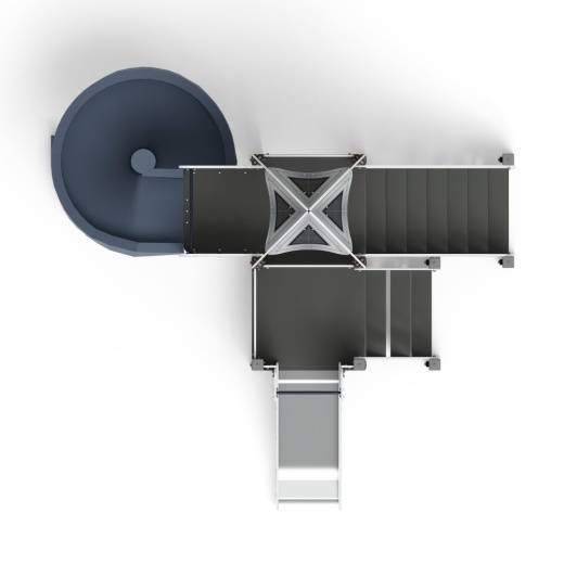 Космопорт (Серый) - ДИК 2.14.04-01 - Игровой комплекс H=750 H=2000