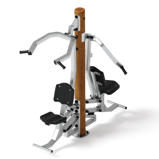 Тренажер тяга верхняя + жим от груди (лиственница темный) СТ 027-Л.И1.01