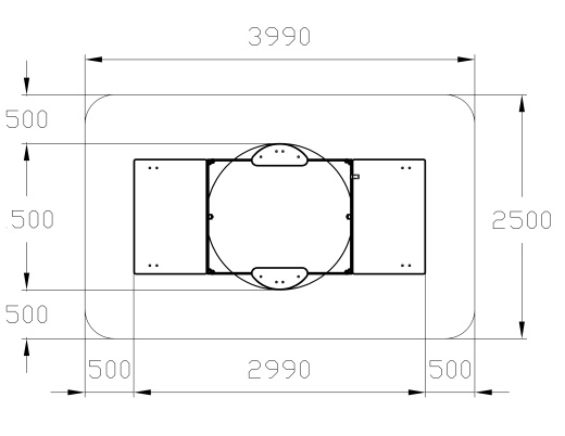 Песочница с крышкой средняя и навесом Грибок (Техно) - ИО 5.01.10-09