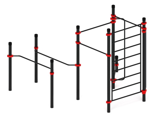 Воркаут ЛОВ 89 красный ВТ 101.15-01