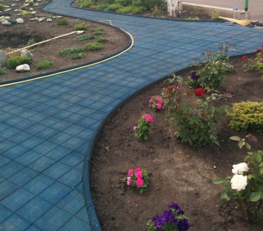 Резиновая плитка 350х350х30 мм "Сетка"