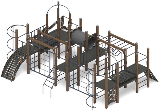 Спорт (Техно-оранжевый) - ДИК 2.06.01-02 - Игровой комплекс H=1200