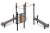 Четыре турника классического хвата, две лавки для упражнений на пресс наклонных, брусья W-02-009