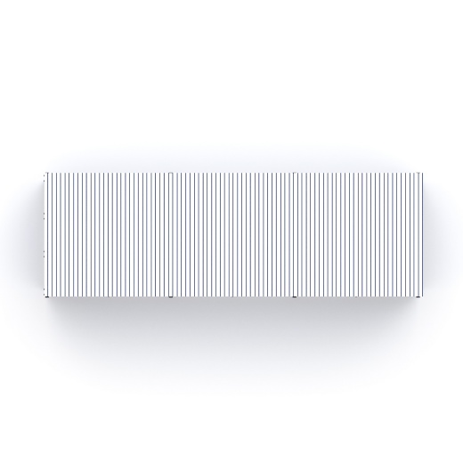 Навес контейнерной площадки для мусора (3 секции) МФ 55.02.02.3-03