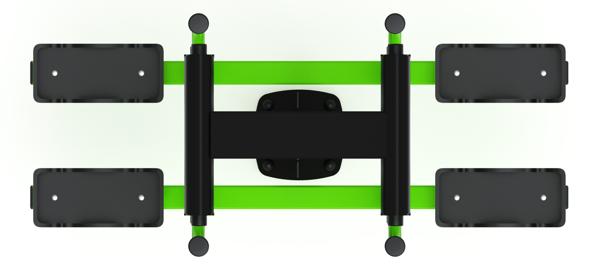 Двойные лыжи (зеленый) - Уличный тренажер - СТ 009-12