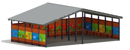 Теневой навес (Карандаши) - МФ 70.8.5-09