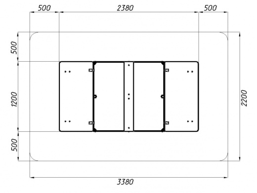 Песочница с крышкой средняя (Арифметика) - ИО 5.01.11-03