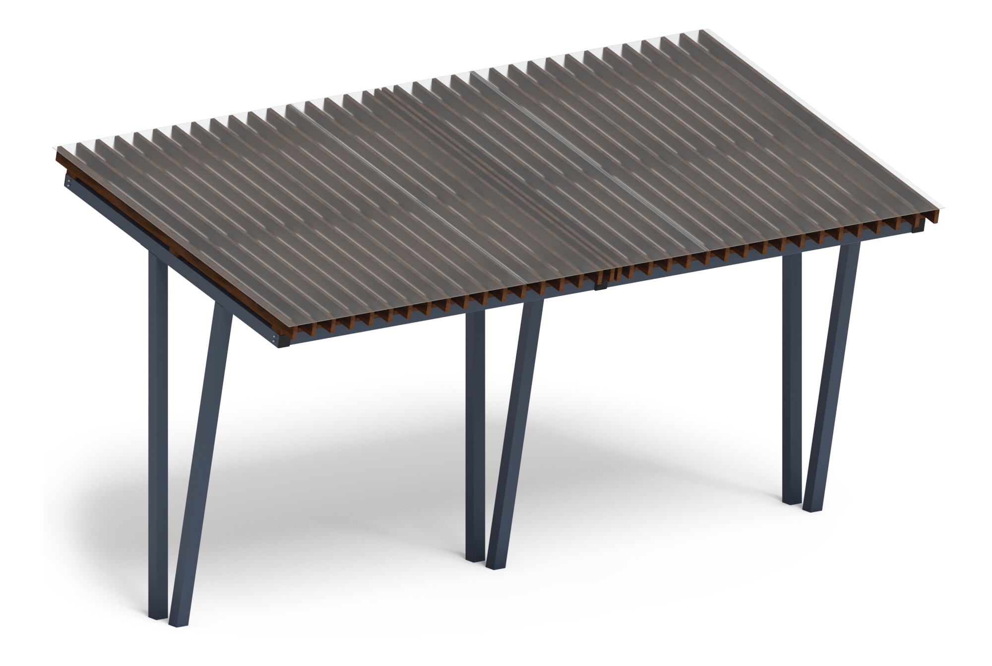 Пергола тент (наклоная) - МФ 77.03.02 /с поликарбонатом/