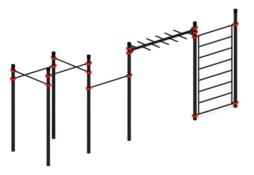 Воркаут 108 красный ВТ 12.22-01