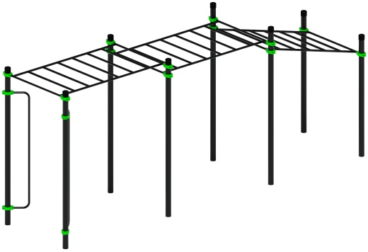 Воркаут ЛОВ 89 зеленый ВТ 101.11-02