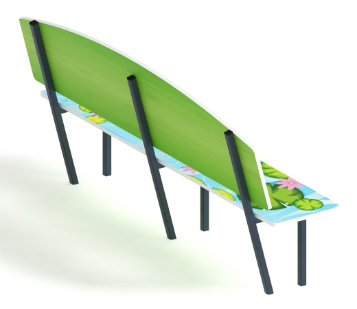 Скамейка детская Крокодил - МФ 41.01.01-И1