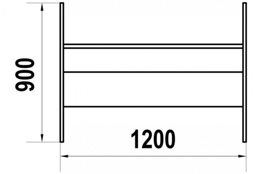 Скамейка детская "Кит" СД-1.9