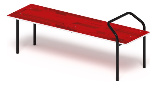 Скамья для пресса (красный) - СО 2.40.05-01