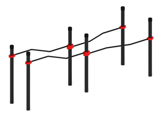 Воркаут ЛОВ 89 красный ВТ 101.17-01