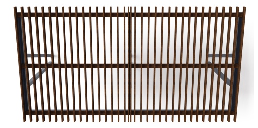 Пергола тент (наклоная) - МФ 77.03.02-01 /без поликарбоната/