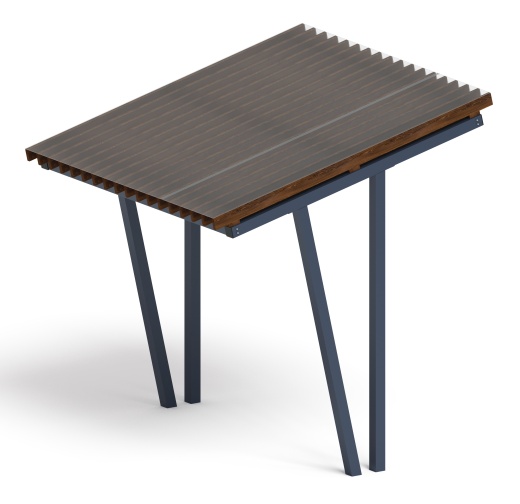 Пергола тент (наклоная) - МФ 77.03.01 /с поликарбонатом/