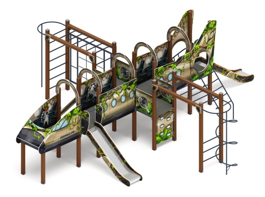 Аэроплан (В джунглях) - ДИК 2.03.4.04-02 - Игровой комплекс Н=1200