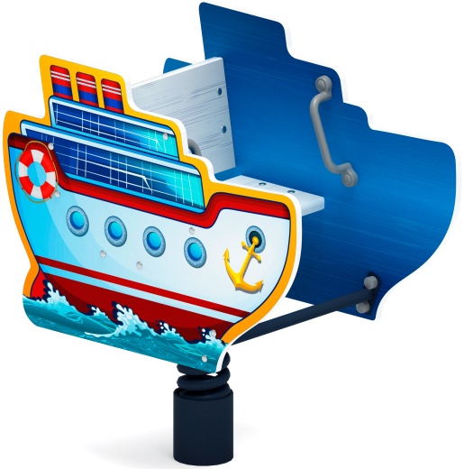 Пароходик - Качалка на пружине - ИО 22.17.01-01.И1