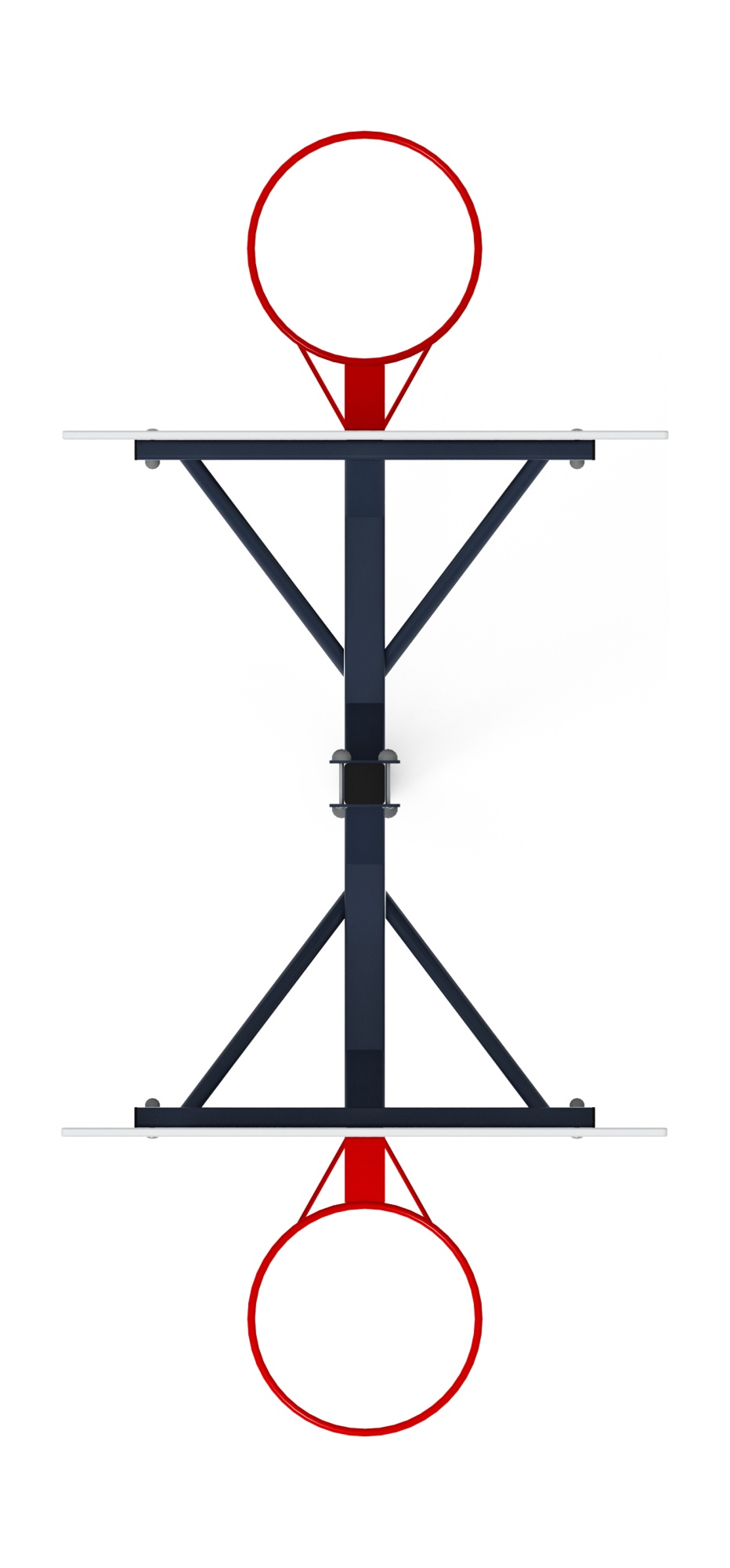 Стойка баскетбольная комбинированная (черно-белый) - СО 2.70.03-02
