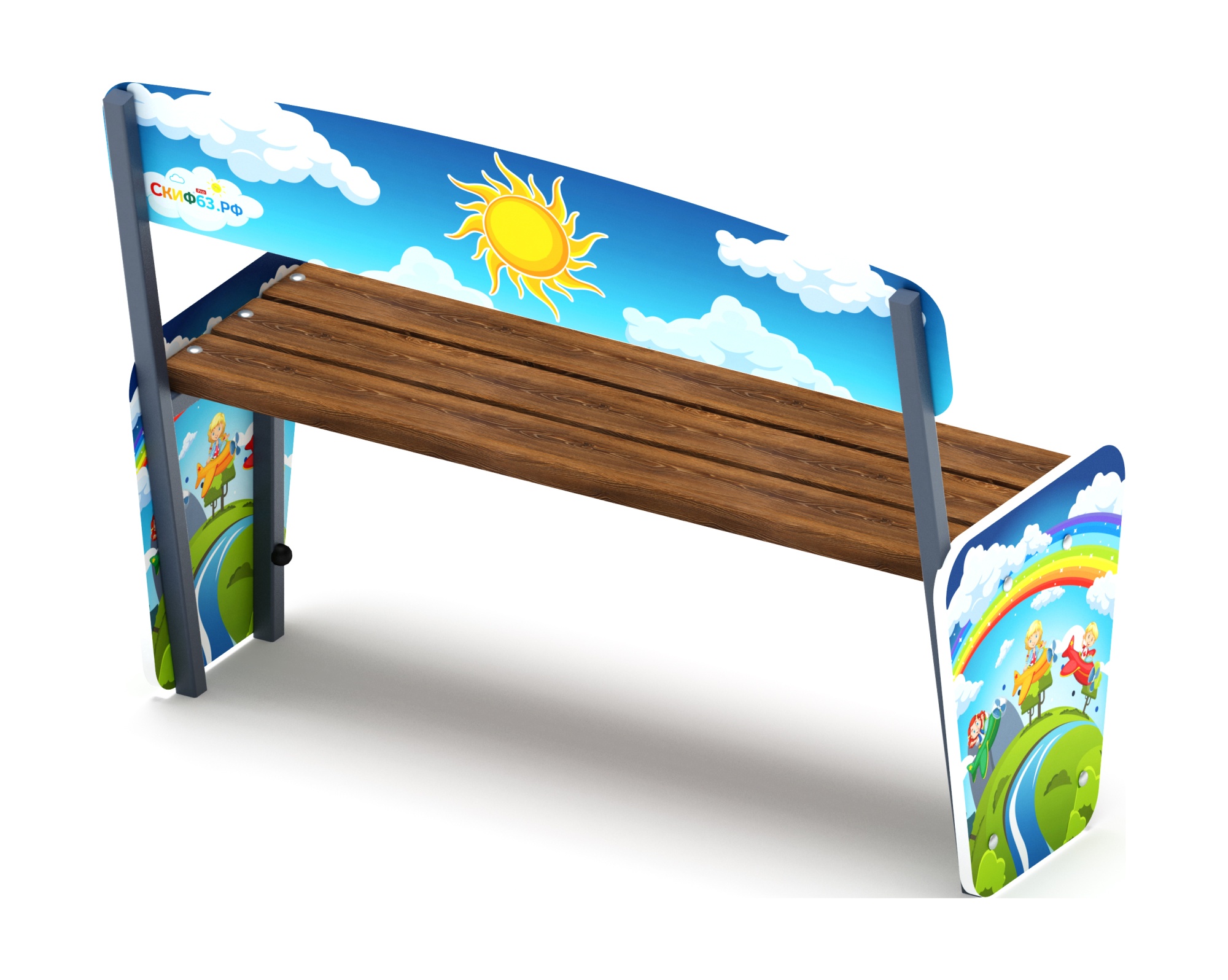 Скамейка детская Солнышко - МФ 41.01.04-И1