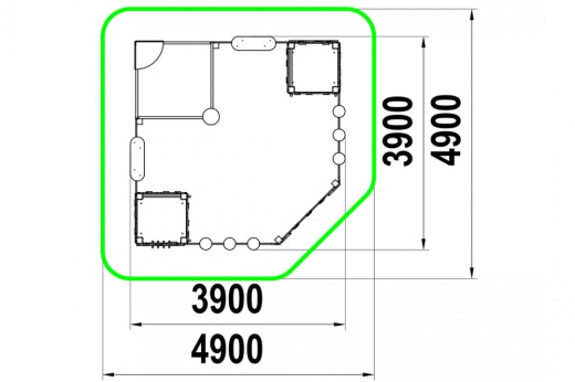 Песочница "Лес" МФ-1.110