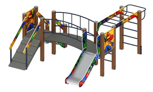 Карапуз (Граффити) - ДИК 1.001.05-03 - Игровой комплекс Н=750