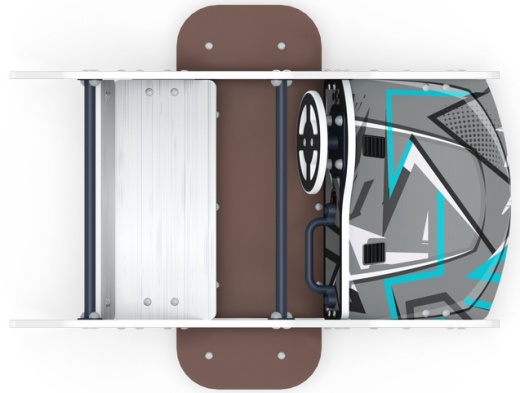 Машинка (серая) - Беседка машинка средняя - МФ 10.03.01-04