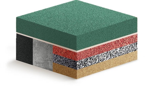 Покрытие из каучуковой крошки Sport Select изумруд