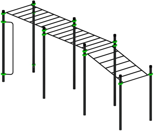 Воркаут ЛОВ 89 зеленый ВТ 101.11-02