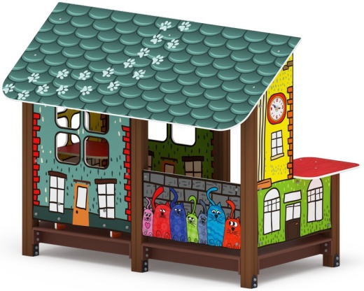 Домик с часами (Город) - МФ 10.01.09-03