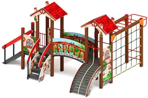 В гостях у сказки горка пластиковая Н 900 ДИК 1.05.01-26