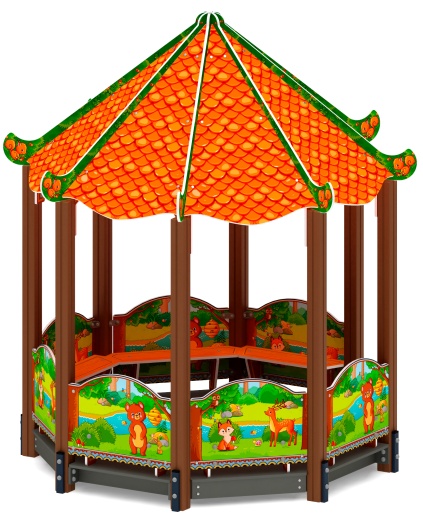 Беседка-пагода Карнавал (Полянка) - МФ 10.22.01-02