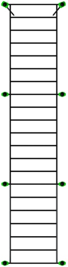 Воркаут ЛОВ 89 зеленый ВТ 101.11-02